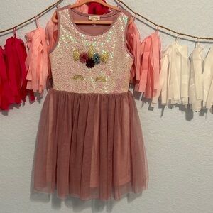 Sequins Tulle Unicorn Dress
